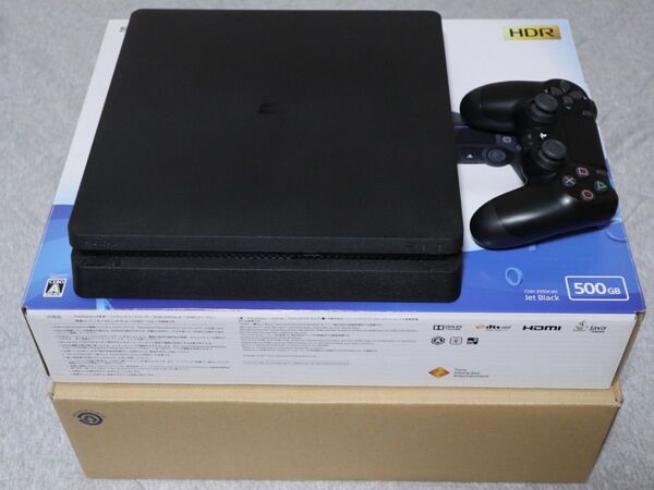 PS4 CUH-2100A B01 500GB 2018年製 本体 ブラック 初期化済み 中古品 美品