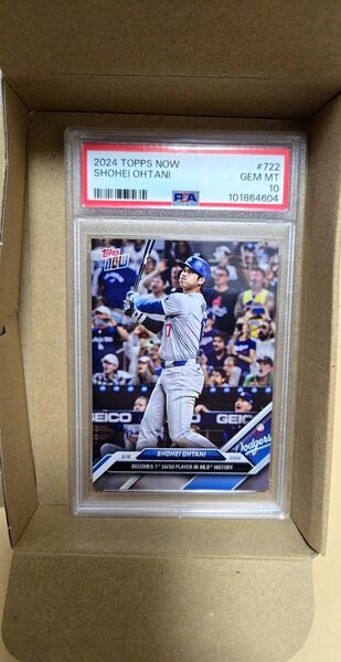 大谷翔平 Topps now 50/50 達成記念 カード トレカ #722 ドジャース トップスナウ PSA10