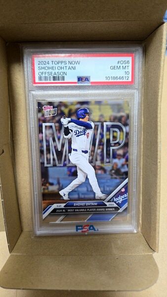 【クーポンで500円引き】PSA10 2024 Topps Now 大谷翔平 MVPカード ドジャース