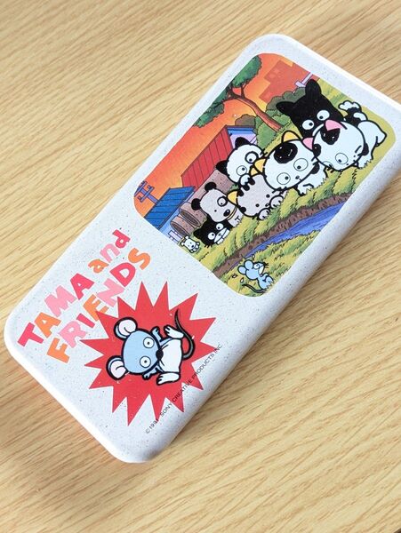 サンリオ たま TAMA and FRIENDS 缶ペンケース 筆箱 昭和レトロ 当時物 文房具