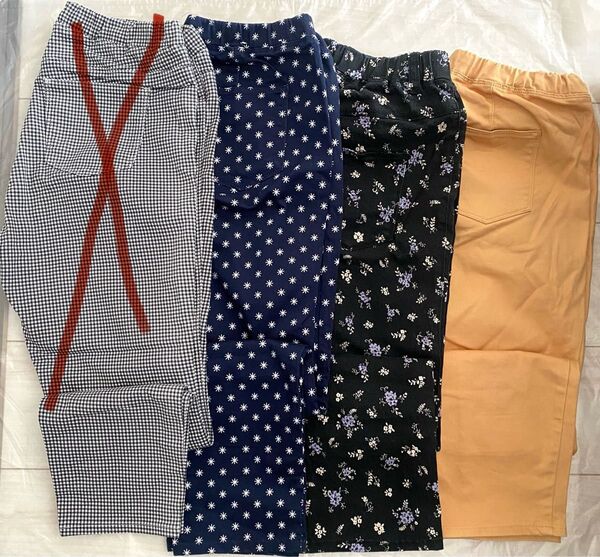 クロップドパンツ まとめ売り パンツ ユニクロ CeliaBirtwel 日本織物中央卸商業組合連合会 花柄 ウエストゴム M