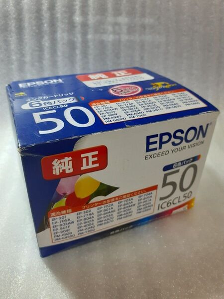 【未使用未開封】エプソン EPSONインクカートリッジ純正 IC6CL50