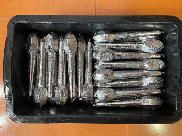 【安いのが一番!という方限定】現役漁師自作の胴突きオモリ 100号 5本セット 1本当たり294円 その②