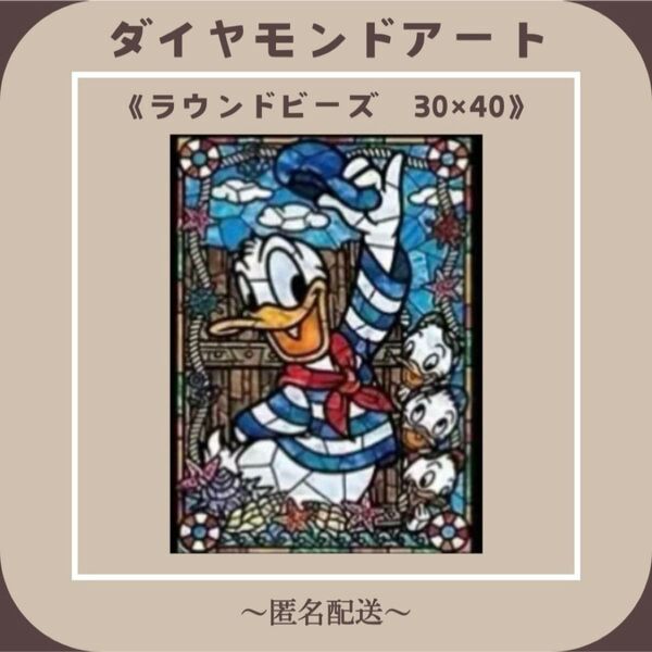 【ダイヤモンドアート】 ビーズアート ラウンドビーズ 30x40
