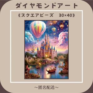 【ダイヤモンドアート】 ビーズアート スクエアビーズ 30×40