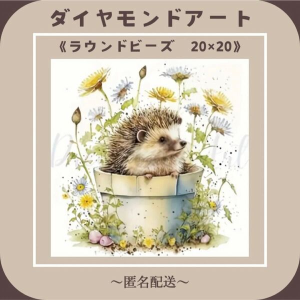【ダイヤモンドアート】 ビーズアート ラウンドビーズ 20×20