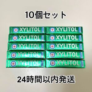 ロッテ キシリトールガム ライムミント 10コ LOTTE XYLITOL