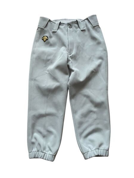 【極美品】デサント 少年用練習着スペアパンツ レギュラー シルバー グレー