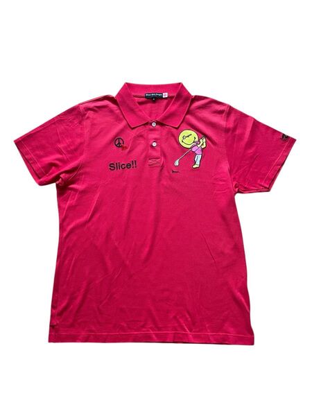 【美品】DANCE WITH DRAGON ゴルフポロシャツ メンズ ワッペン
