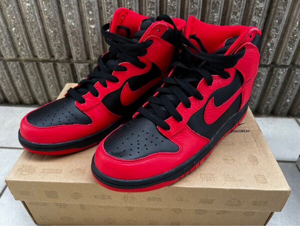 nike ナイキ ダンク DUNK 27.0 赤黒 中古