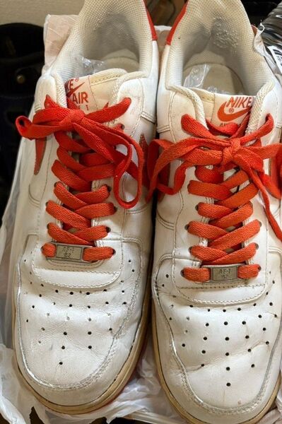 Nike Air Force 1 ホワイト/オレンジ
