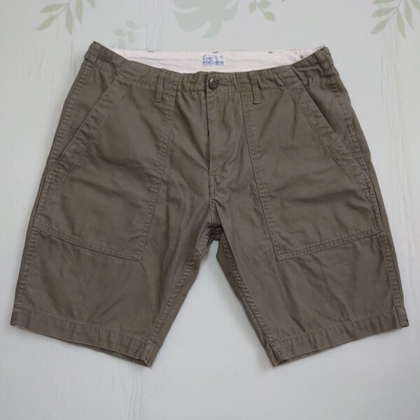 Coen WORKCLOTHING ハーフパンツ カーキ メンズ サイズM