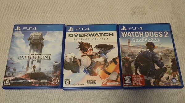 PS4 Star Wars バトルフロントOVERWATCH ウォッチドッグス2