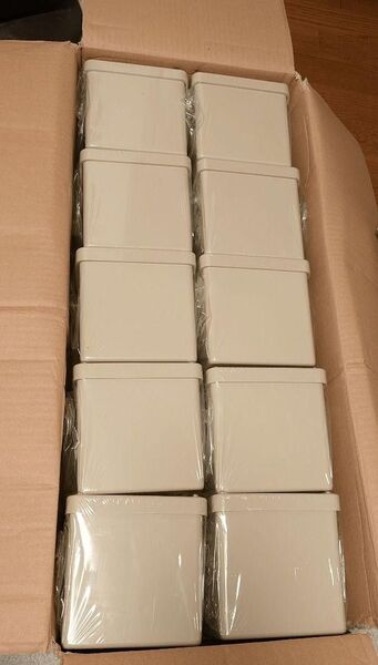 プルボックスPB151515 KJHW(150X150X150)アイボリー新品未使用10個入り1箱まとめ売り