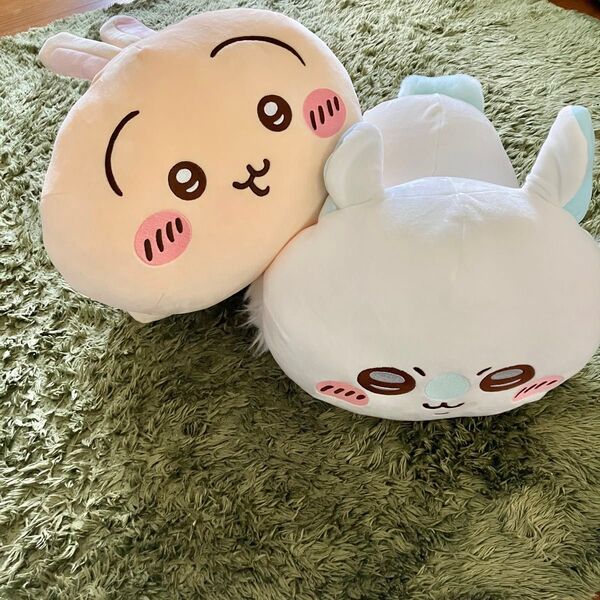 ちいかわ もっちる 寝そべり BIG ぬいぐるみ うさぎ モモンガ 2個セット