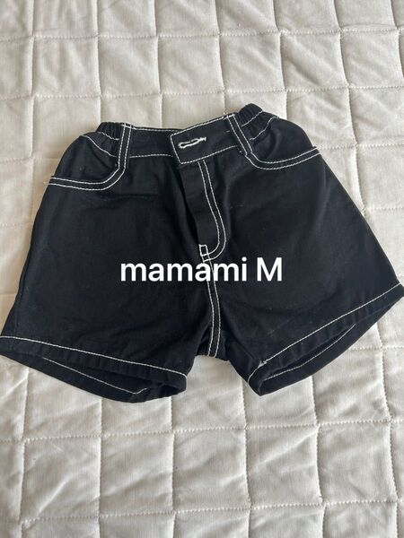 ショートパンツ ハーフパンツ デニム ブラック パンツ キッズ 子供 韓国子ども服 ママミ mamami