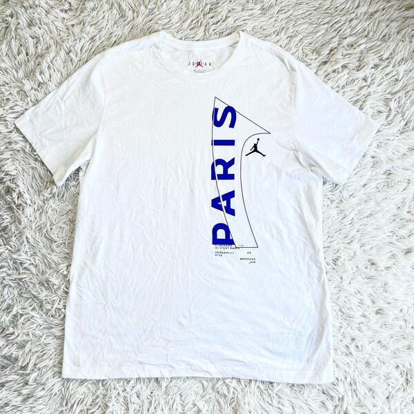 【大きいサイズ】JORDAN Tシャツ ホワイト PARIS サイズXL