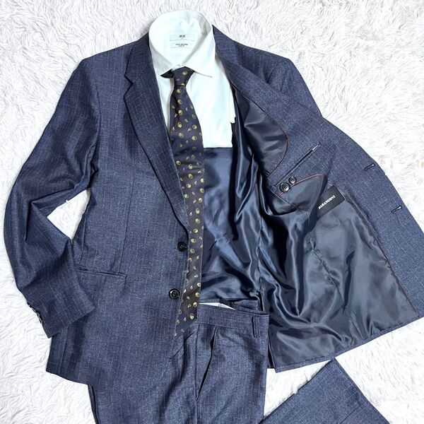 【大きいサイズ】MARANGONI スーツ セットアップ ネイビー サイズXXL