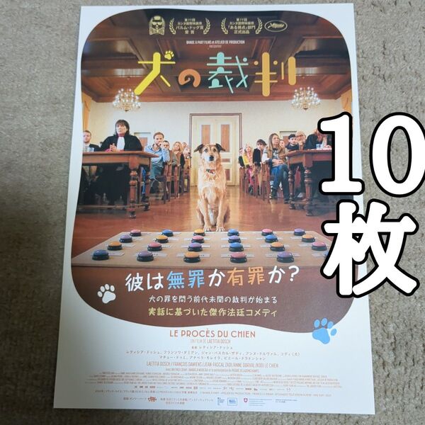 犬の裁判の映画フライヤー チラシ10枚セット
