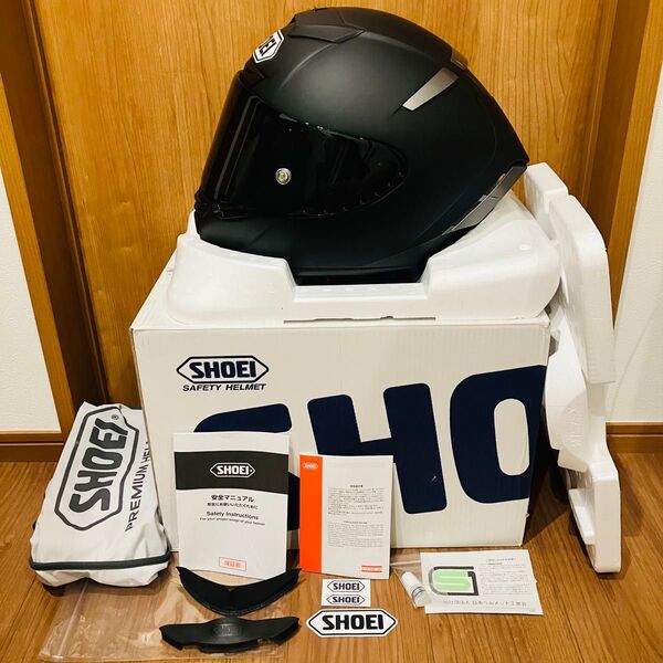 無傷の美品 SHOEI X-Fourteen(X-14) スモークシールド 2021年最終モデル 付属品多数有り
