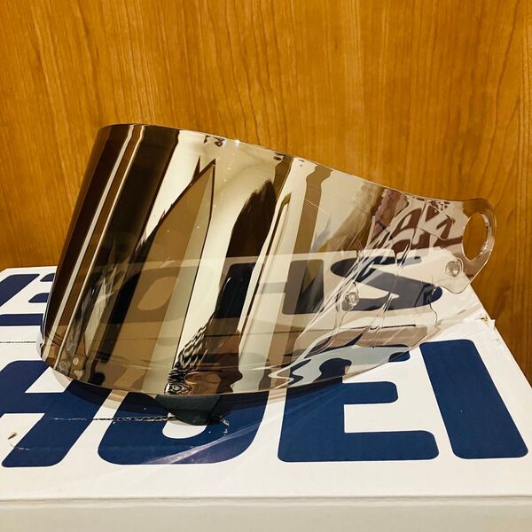 美品 グラムスター 純正メロースモーク×シルバー ミラーシールド+防曇シート SHOEI×山城 エキストラシールド