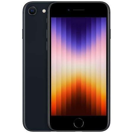 起動確認済み iPhone SE3 64GB Midnight ミッドナイト SIMフリー 新品未使用ケーブル付き