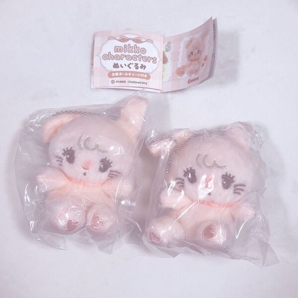 mikko characters ぬいぐるみ キャミー うさぎ 2点セット みっこ