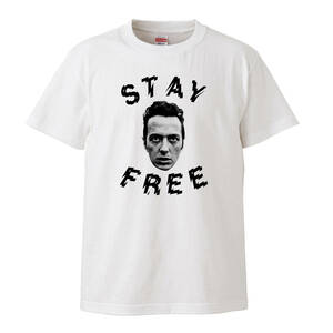 【XLサイズ バンドTシャツ】The Clash ジョー・ストラマー 白い暴動 STAY FREE パンク ロックンロール LP CD レコード 70s punk