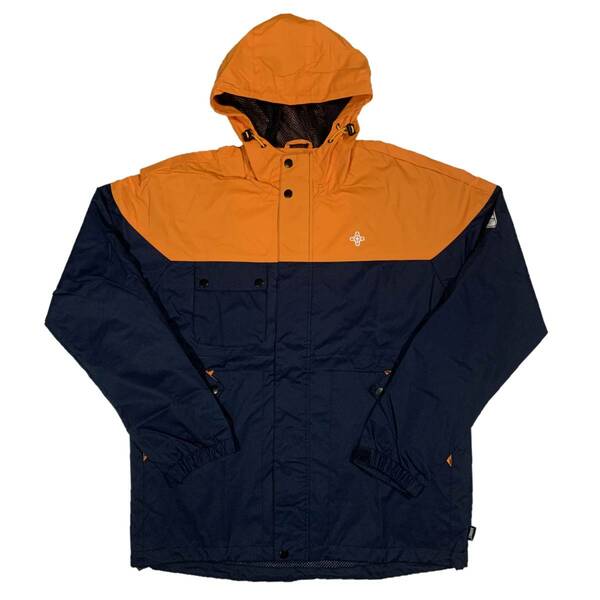 ADDICT PENNINE SMOCK アディクト ペネン スモーク ジップアップ マウンテン ジャケット ネイビー/オレンジ L 並行輸入品