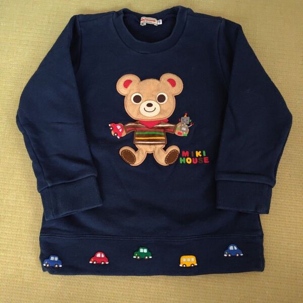 ミキハウス mikihouse 長袖 トレーナー 110 ネイビー