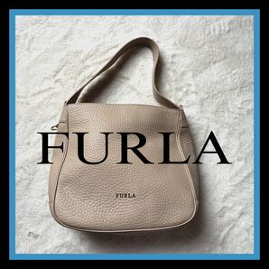 FURLA ショルダーバッグ レザー グレージュ