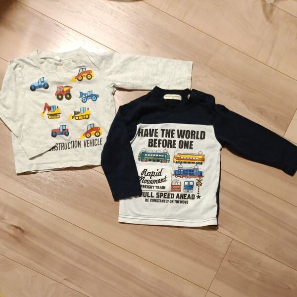 子供服 長袖Tシャツ 90cm 95cm2枚セット