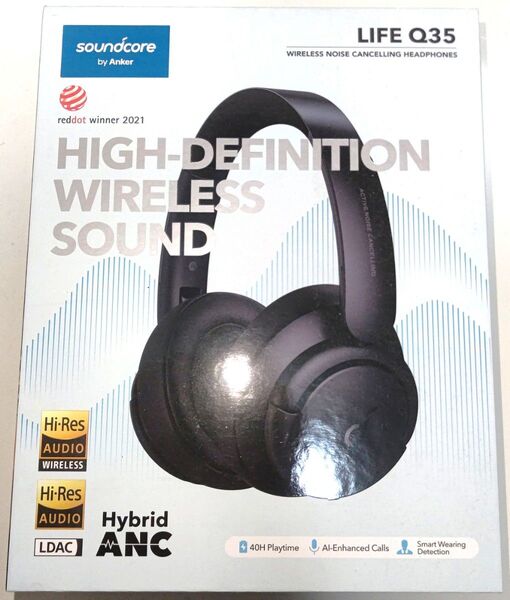 早い者勝ち! 大人気! ワイヤレスヘッドホン Anker アンカー Soundcore Life Q35 中古品