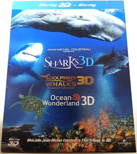 早い者勝ち!ブルーレイ IMAX:Sharks/Dolphins&Whales/OceanWonderland/3D&2D 3部作