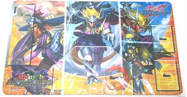 希少! 早い者勝ち! 大人気! フューチャーカード バディファイト ラバー製プレイマット ドドド大冒険 海外版 未開封