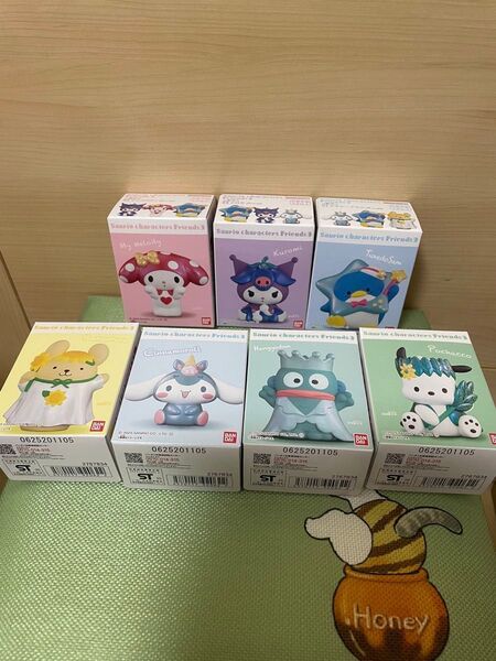 サンリオキャラクターズ フレンド3 マイメロディ、クロミ2個、サム、プリン、シナモロール3個、ハンギョドン、ポチャッコ2個