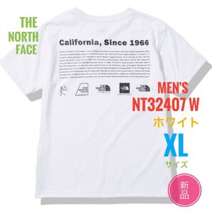 新品☆ノースフェイス ヒストリカルロゴティー Tシャツ メンズ XL ホワイト