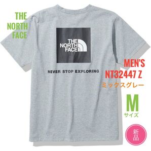 新品☆ノースフェイス バックスクエアーロゴ Tシャツ メンズ M