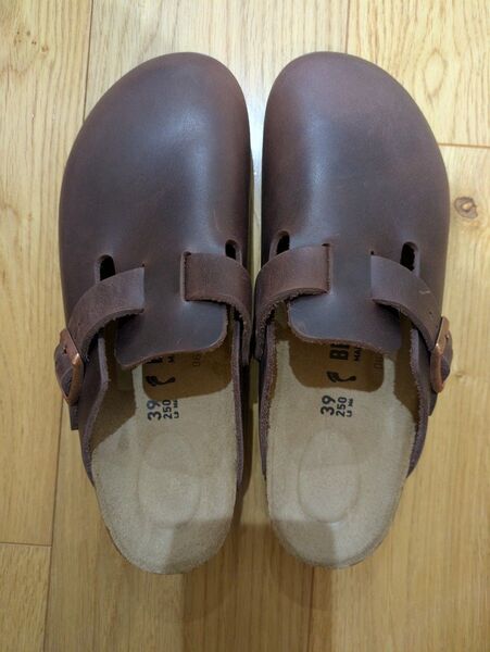 BIRKENSTOCK ボストン ハバナ オイルドレザー 39 ビルケンシュトック 本革
