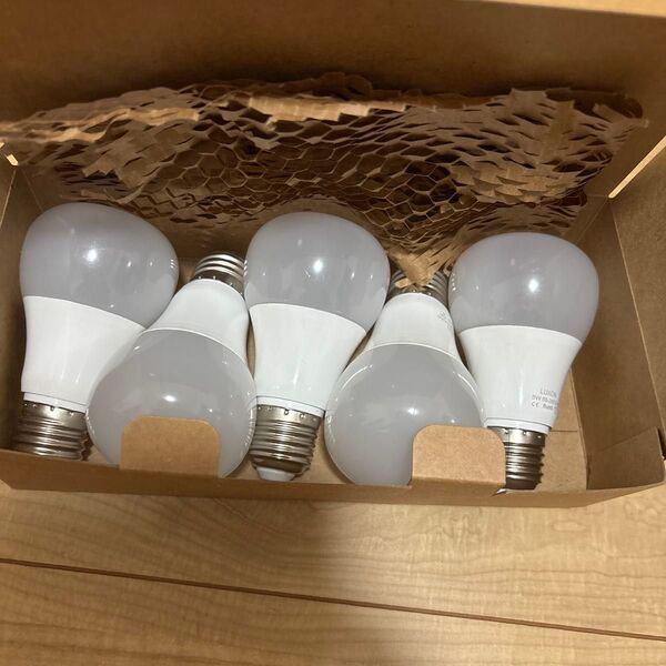 【未使用 5個セット】LED電球 e26 5W 電球色