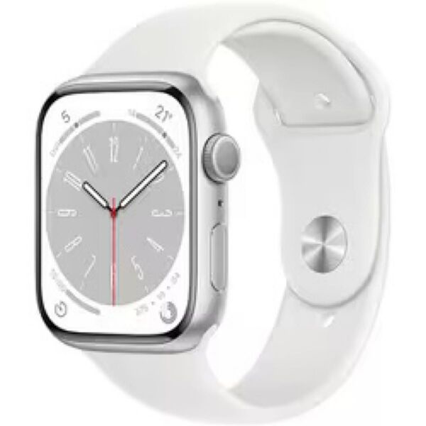 【新品・未開封】Apple Watch series8 GPSモデル45mm MP6N3J/A (シルバー/ホワイトバンド)