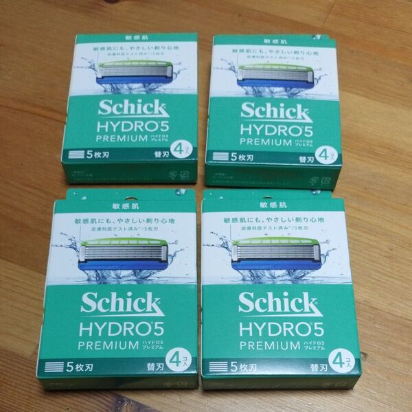 Schick HYDRO5 PREMIUM 敏感肌 5枚刃 替刃 4個入り×4【新品未使用未開封】