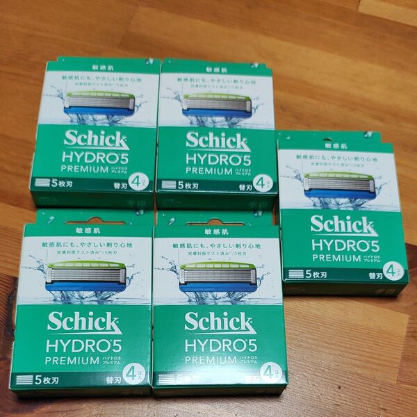 Schick HYDRO5 PREMIUM 敏感肌 5枚刃 替刃 4個入り×5【新品未使用未開封】
