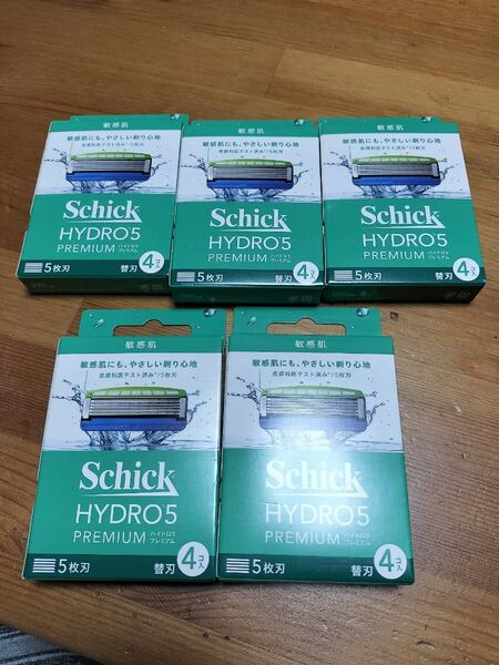 Schick HYDRO5 PREMIUM 敏感肌 5枚刃 替刃 4個入り×5【新品未使用未開封】