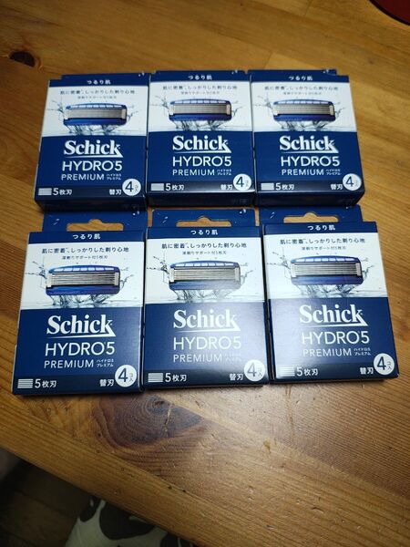 Schick HYDRO5 PREMIUM つるり肌 替刃 5枚刃 4個入り×6【新品未使用未開封】