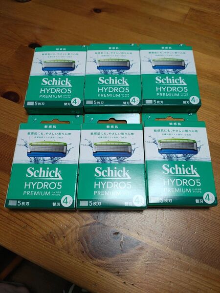 Schick HYDRO5 PREMIUM 敏感肌 5枚刃 替刃 4個入り×6【新品未使用未開封】