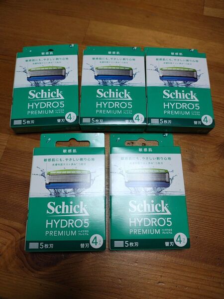 Schick HYDRO5 PREMIUM 敏感肌 5枚刃 替刃 4個入り×5【新品未使用未開封】