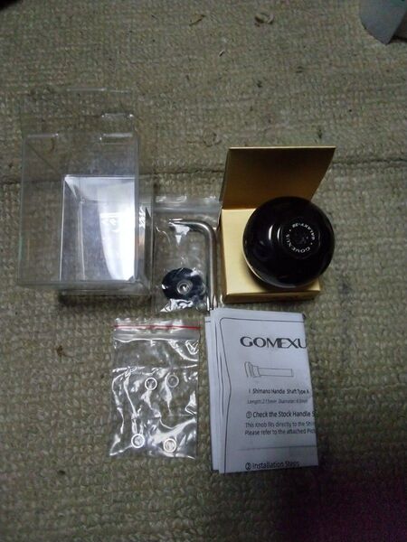 ゴメクサス ハンドルノブ GALAXY 38mm ブラック シマノA ダイワS