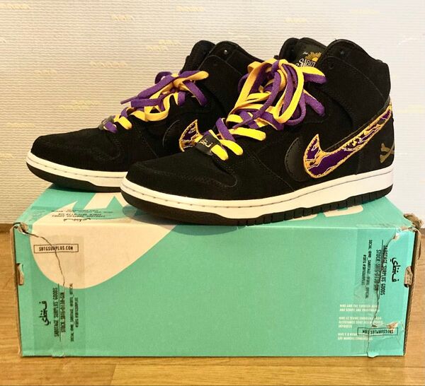 【27cm】SBTG カスタムスニーカー Nike Dunk Hi Mamba Fury Dunk Hi SB サボタージュ