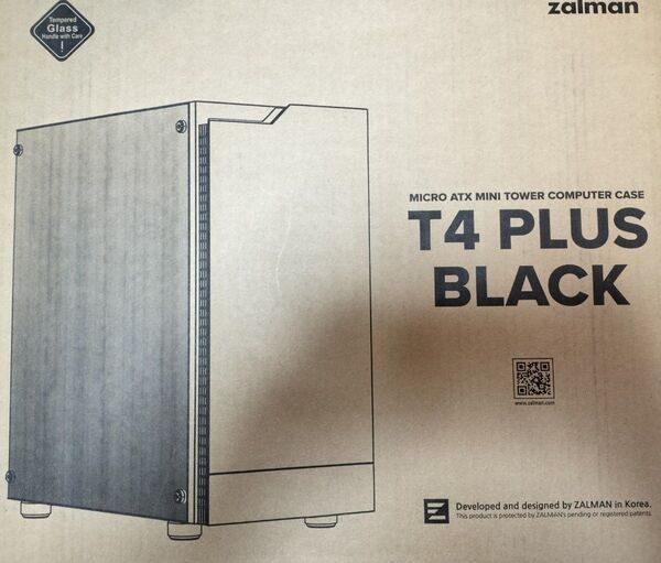 ZALMAN T4 PLUS BLACK ブラック ミニタワー型PCケース 新品未開封